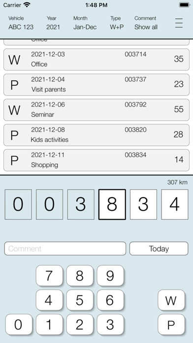 WorkMiles Screenshot