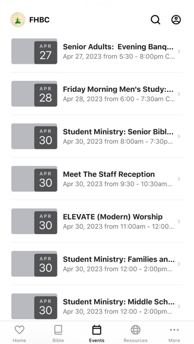 Forest Hills Baptist Church Screenshot
