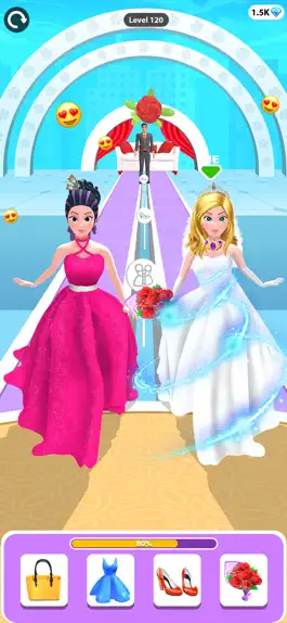 Game screenshot Bride Race & Outfit Makeover apk