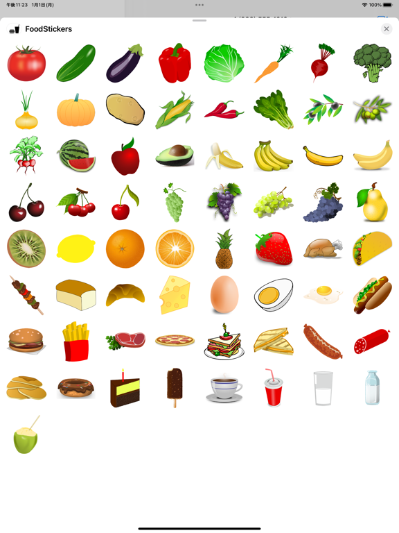Screenshot #4 pour Food & Drink Stickers