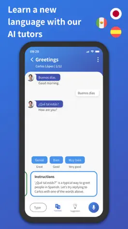 Game screenshot Kaizen Languages - AI Tutors mod apk