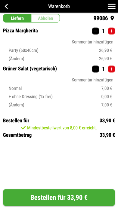 Crazy Pizza Erfurt Screenshot