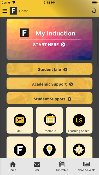 Falmouth University App Screenshot