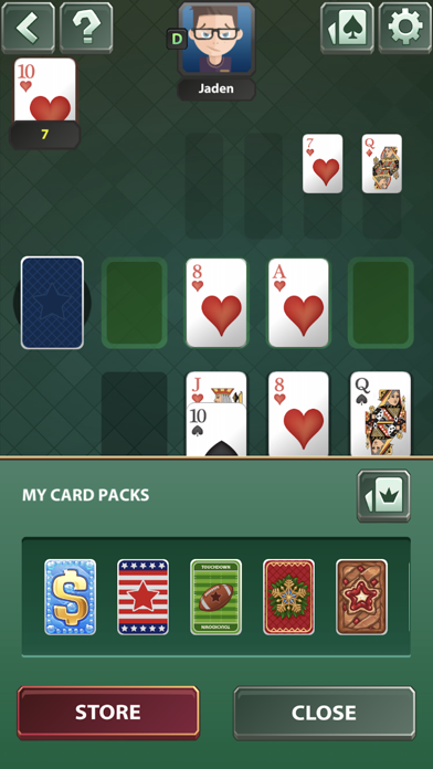 Spite & Malice Solitaire game Screenshot