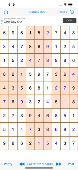 Game screenshot Sudoku 9x9 Game hack