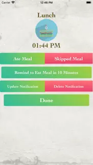 eatmeal notifier reminder iphone screenshot 2