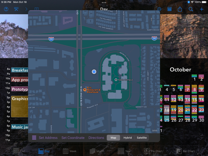 Perspectiva Calendars Charts