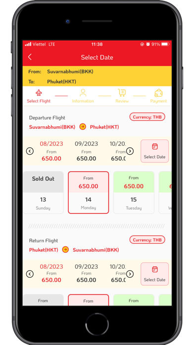 Vietjet Thailand Screenshot