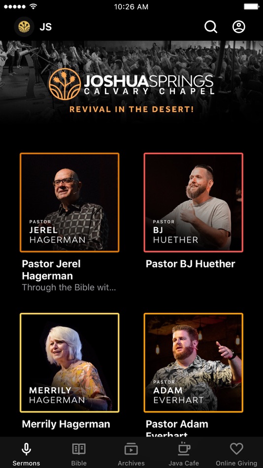 #1. Joshua Springs (iOS) 由: Joshua Springs Calvary Chapel