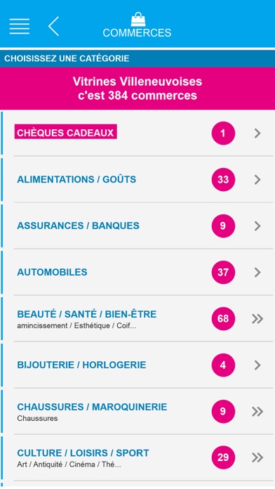 Vitrines Villeneuvoises Screenshot