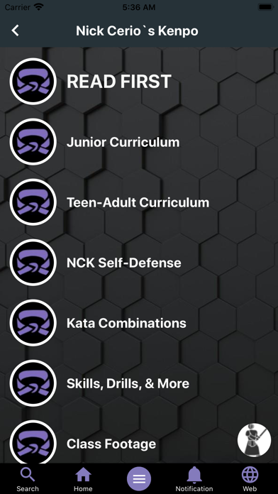 Nick Cerios Kenpo Screenshot