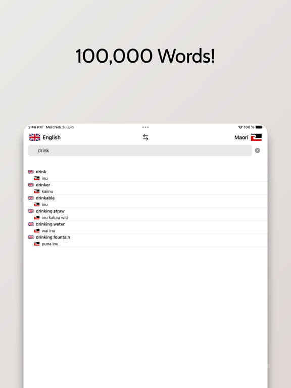 Maori-English Dictionary iPad screenshot 3 - Reference app
