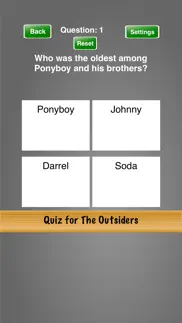 quiz for the outsiders iphone screenshot 1