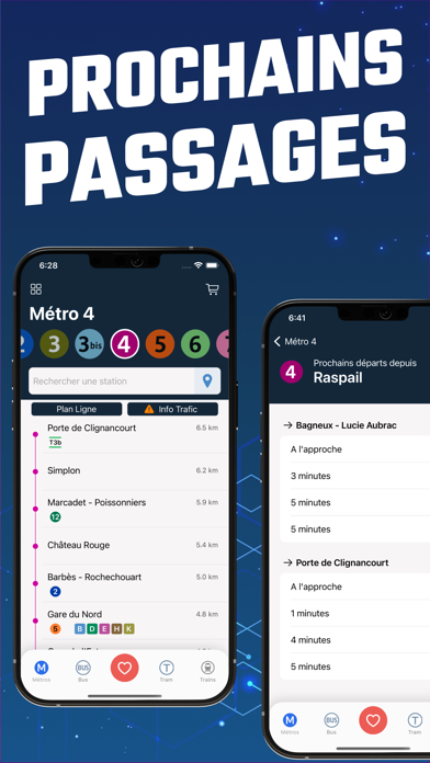 Screenshot #2 pour Métro Paris & Bus - HorairesMe