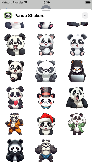 Panda Sticker Pack Screenshot
