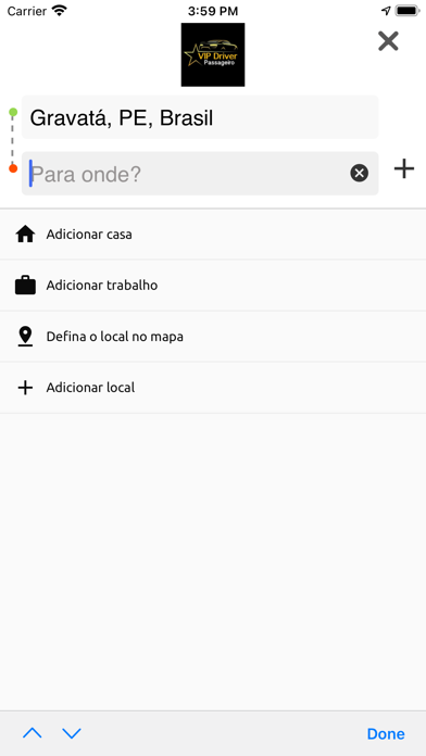 Vip Driver - Passageiro Screenshot