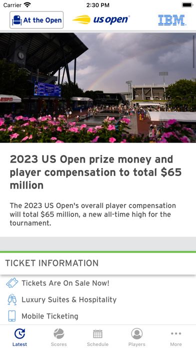 Screenshot #2 pour US Open Tennis Championships