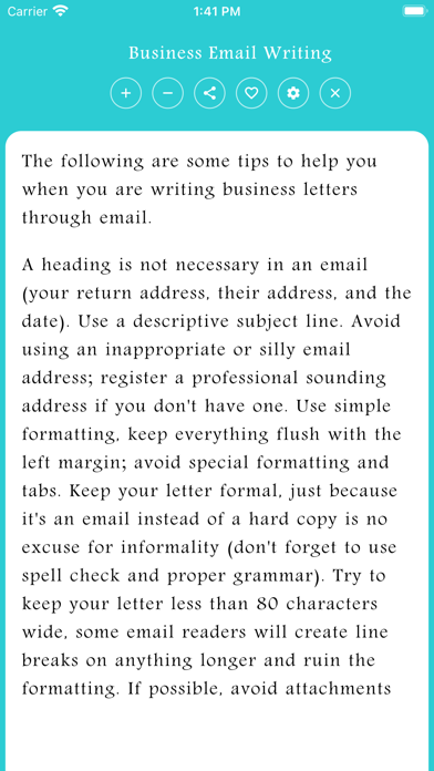 English Letter Writing Screenshot
