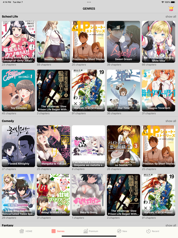 Manga Reader Top Comic Series