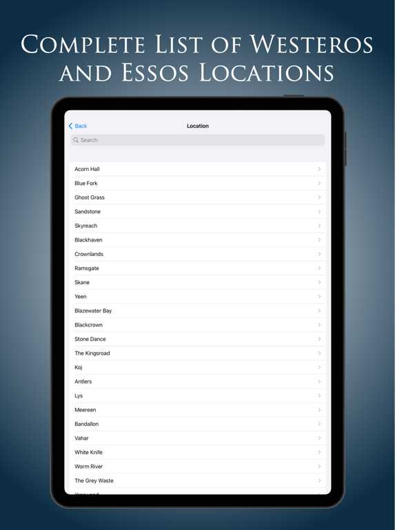 Screenshot #6 pour Westeros Map