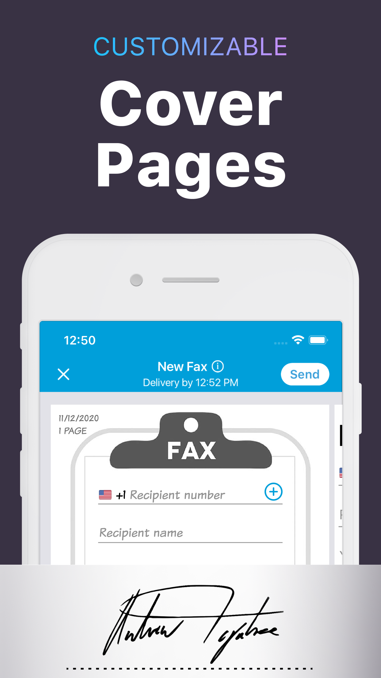 iFax App Send Fax From iPhone screenshot 4