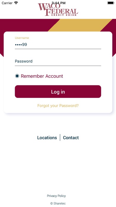 Waco FCU Screenshot
