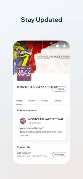 Game screenshot MONTCLAIR JAZZ FESTIVAL apk