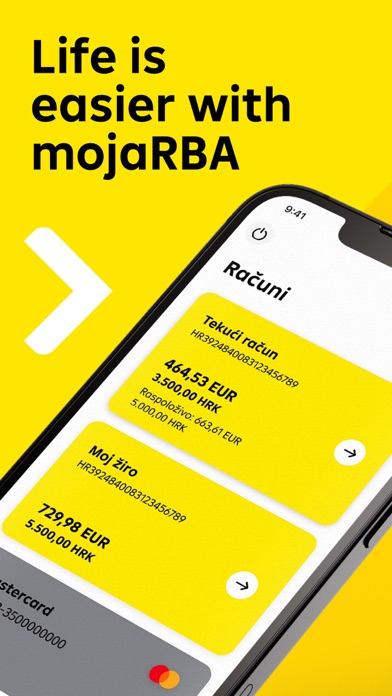 Screenshot #1 pour mojaRBA - mobile banking