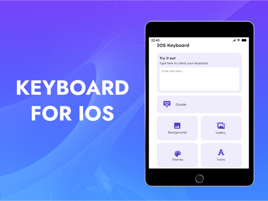 Custom Keyboard : Font Changer iPad screenshot 1 - Utilities app