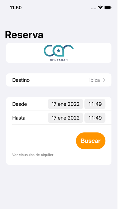 CAR RENTACAR Screenshot