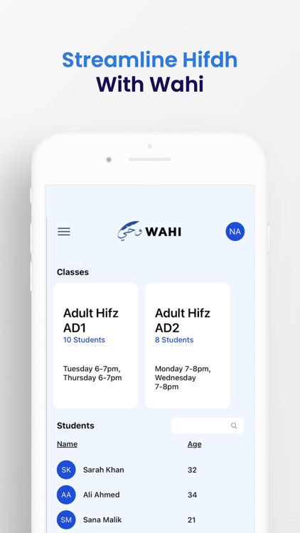 Wahi Hifdh Management