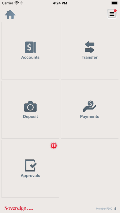 Sovereign Bank Business Screenshot