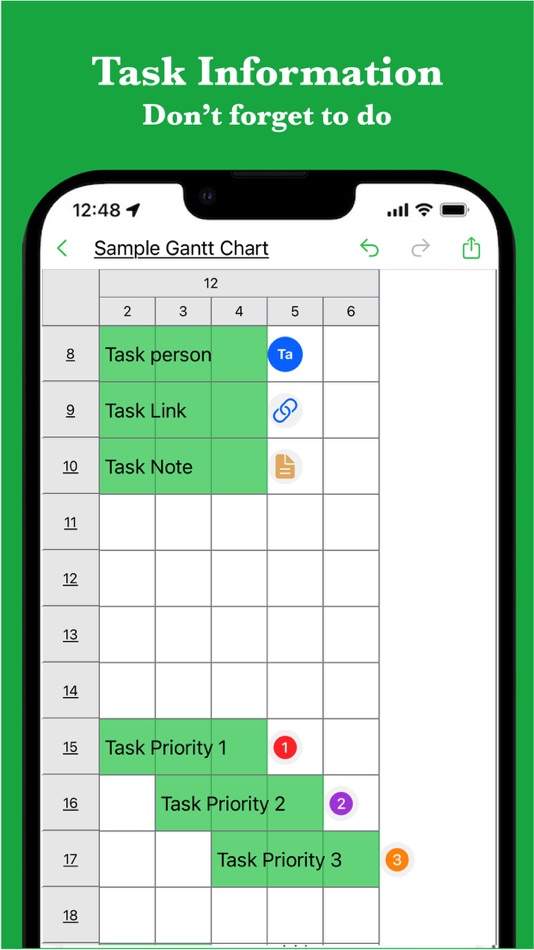 #4. iGanttChart: Gantt Chart App (iOS) 由: YUKI TANAIKE