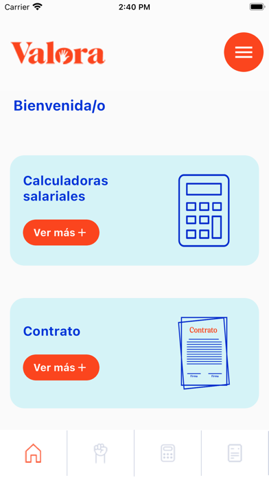 App Valora Screenshot