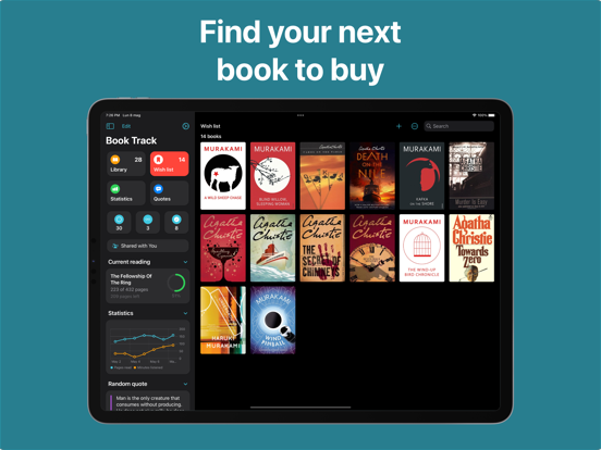 Book Tracker: Reading list iPad app afbeelding 6