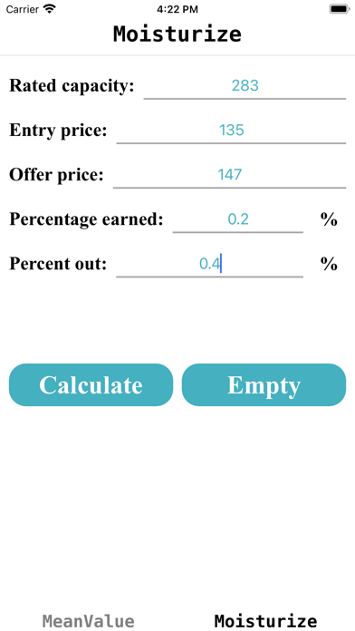 Calculation Average StockPrice Screenshot