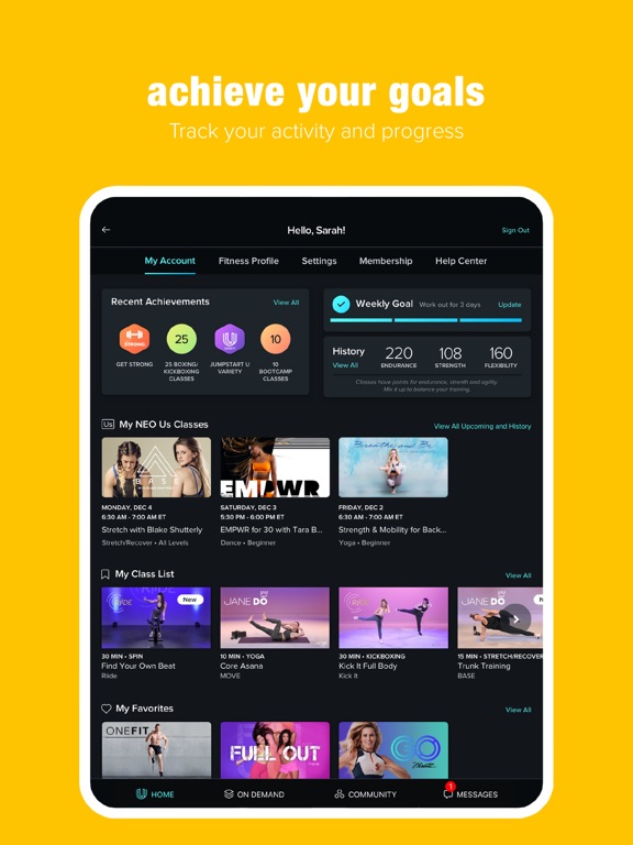 NEOU: Fitness & Exercise App iPad screenshot 7 - Health & Fitness app