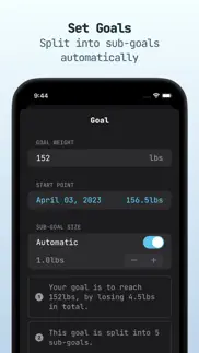 taptrack: weight tracker iphone screenshot 3