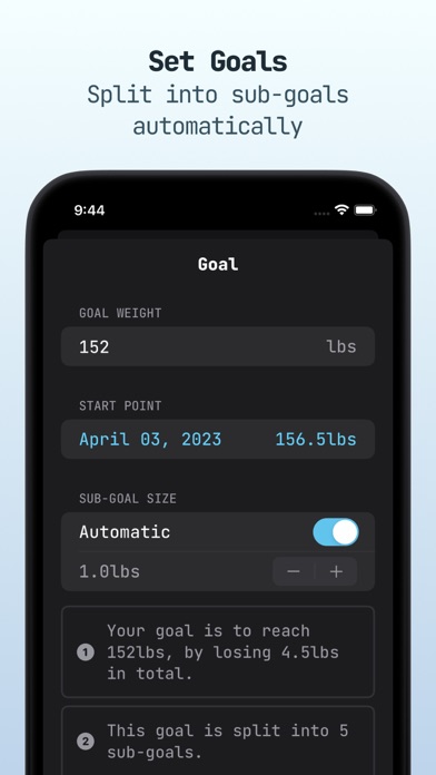 TapTrack: Weight Tracker Screenshot