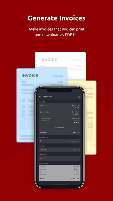 Make Price List & Invoice Screenshot
