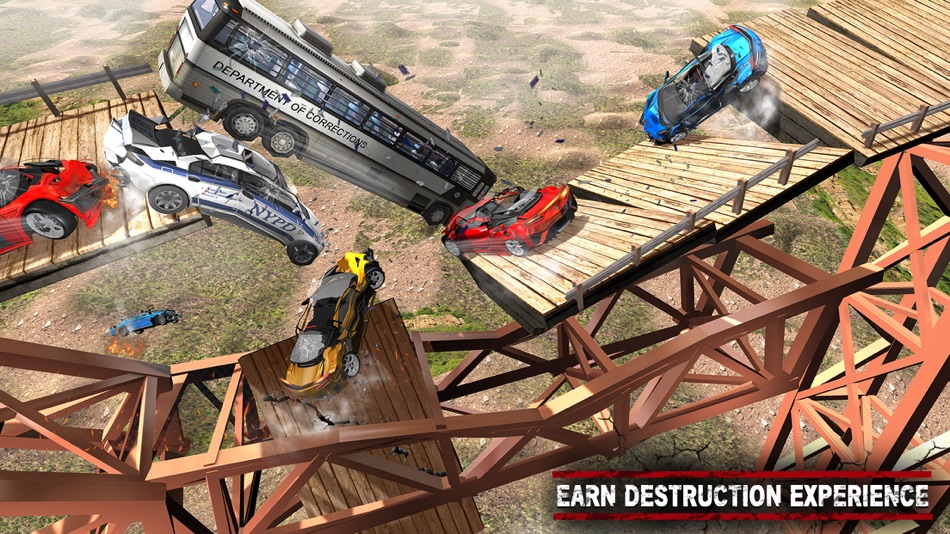 #3. Ultimate Car Crash Bridge Loop (iOS) Podle: MASH Entertainment