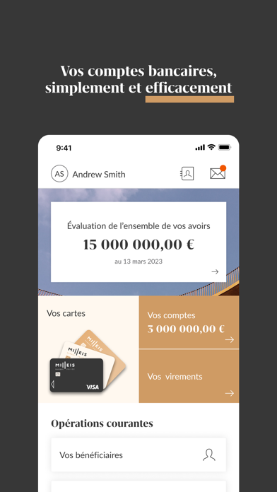 Milleis Banque Privée Screenshot