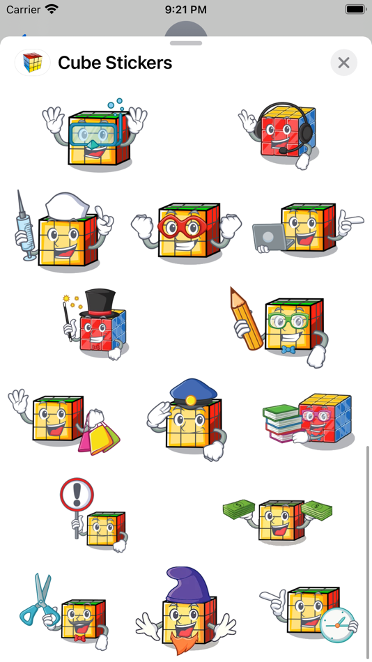 #3. Cube Stickers (iOS) Podle: Paul Scott