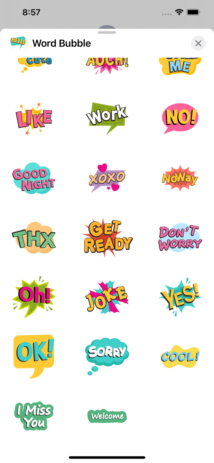 Buzzword Bubble Stickers