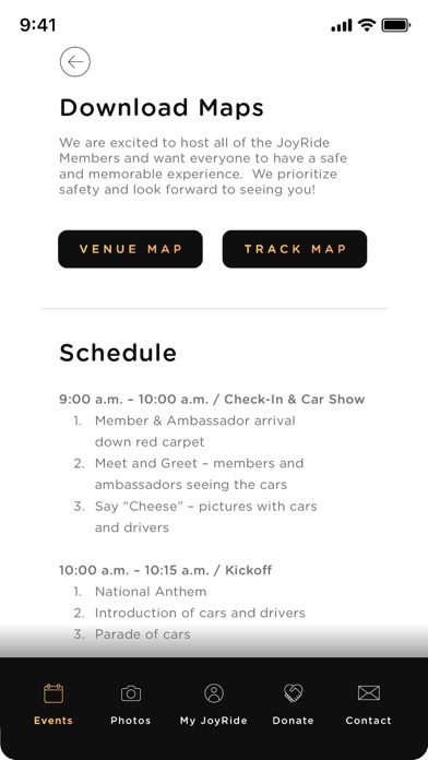 JoyRide App Screenshot