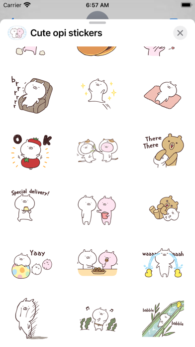 Cute opi stickers Screenshot