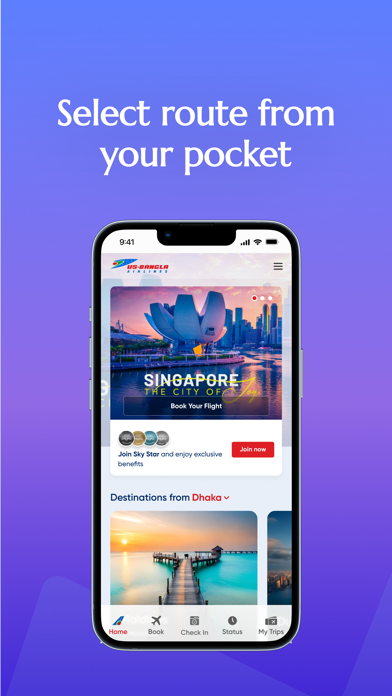US-Bangla Airlines Screenshot