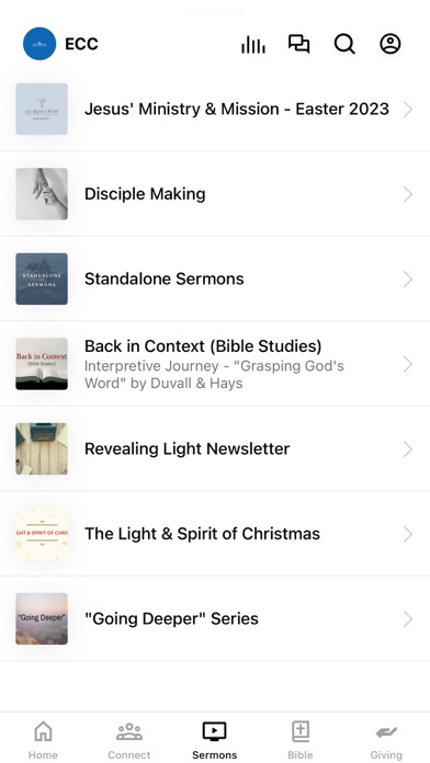 Eugene Christian Church Screenshot
