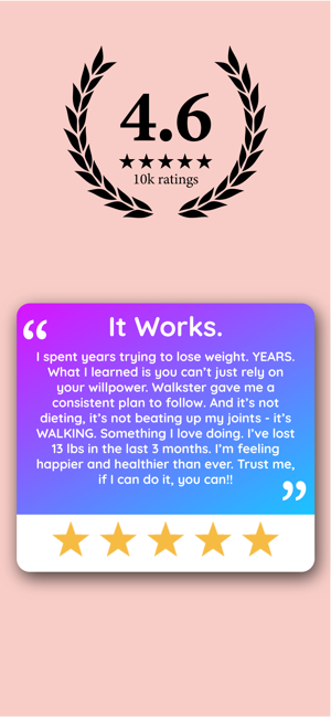 ‎Walkster: Walking Weight Loss Screenshot