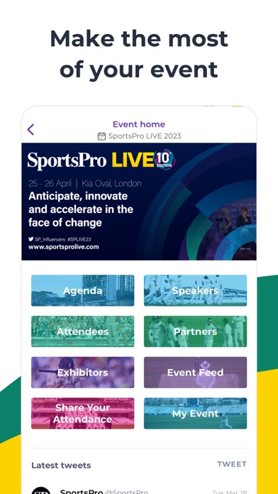SportsPro Events Screenshot